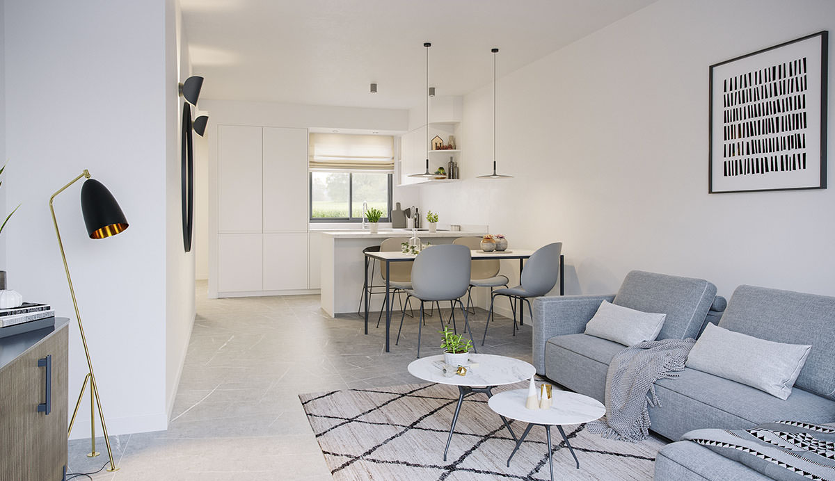 Townhouse living room