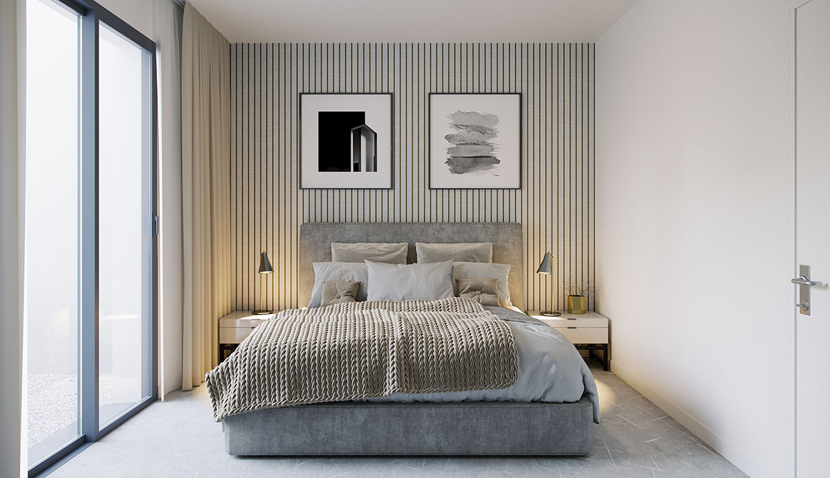 Townhouse master bedroom
